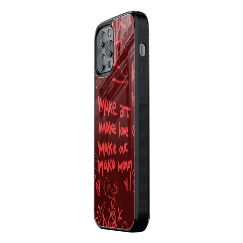 Slim Glass Back Phone Case for Multiple Brands โ iPhone, Samsung, Redmi, OnePlus, Oppo, Vivo
