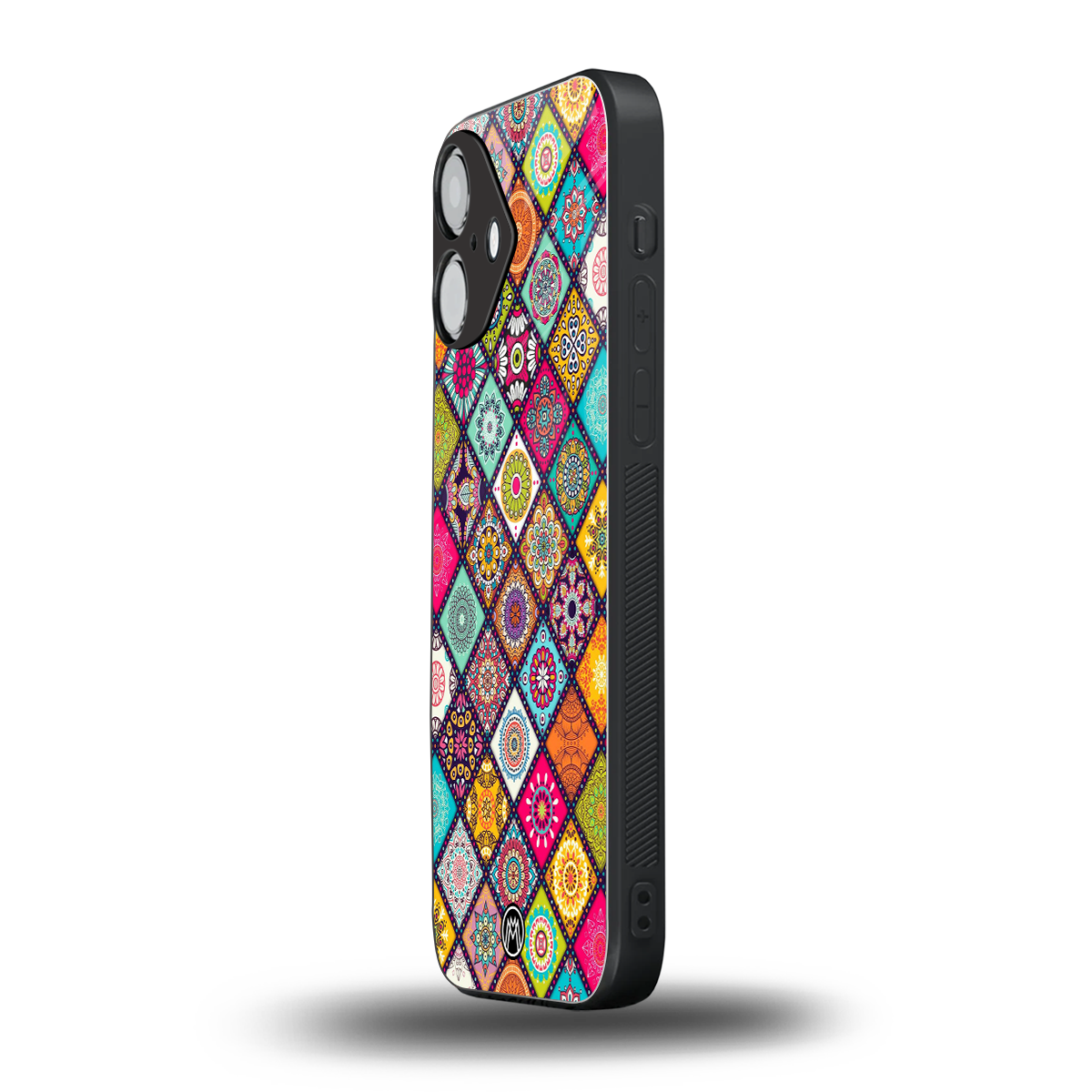 mandala art back phone cover | glass case for iphone 16