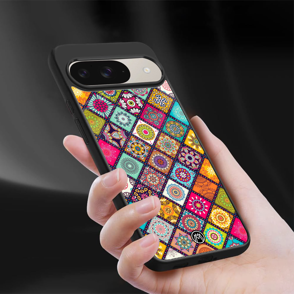 mandala art back phone cover | glass case for google pixel 9