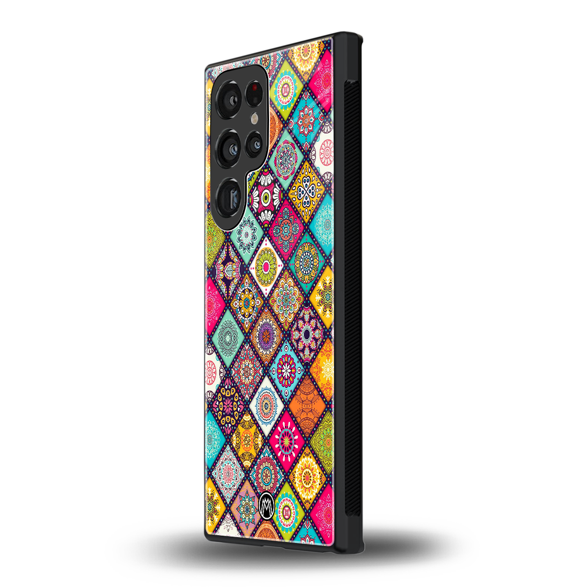 mandala art back phone cover | glass case for samsung galaxy s24 ultra