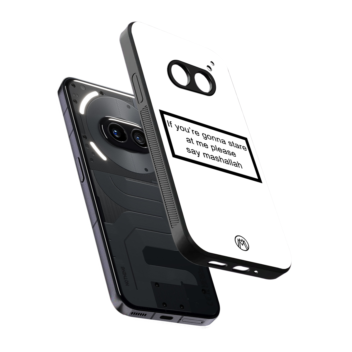 mashallah white edition back phone cover | glass case for nothing phone 2a