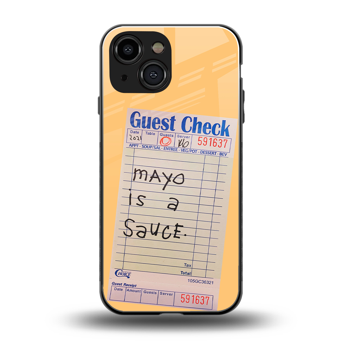 mayo is a sauce back phone cover | glass case for iphone 13 mini