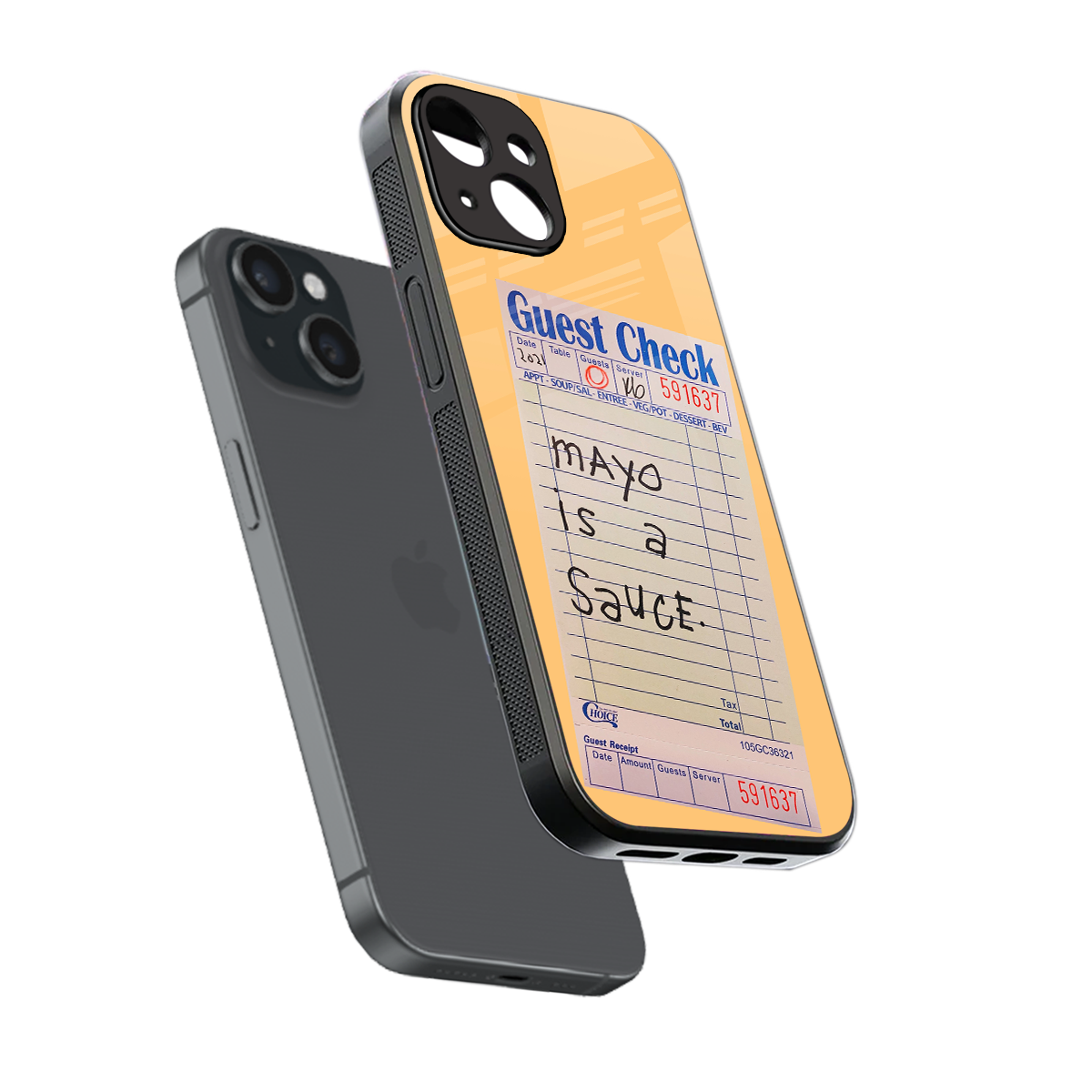 mayo is a sauce back phone cover | glass case for iphone 13 mini