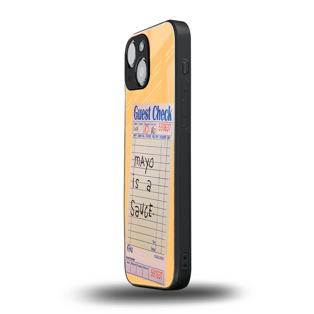 mayo is a sauce back phone cover | glass case for iphone 13 mini