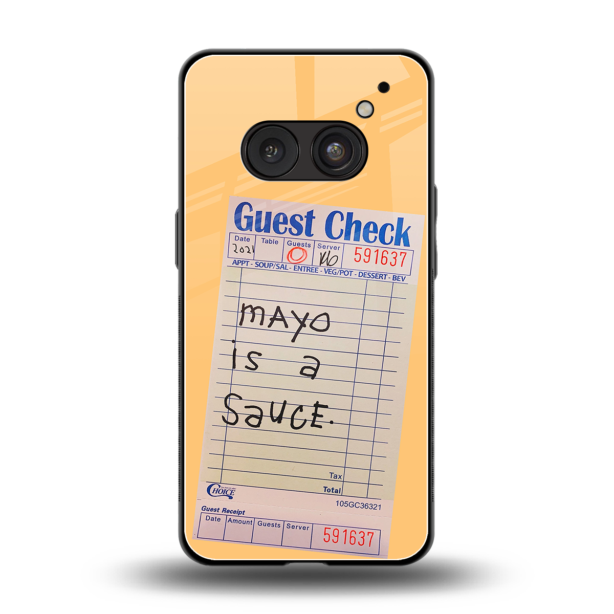 mayo is a sauce back phone cover | glass case for nothing phone 2a
