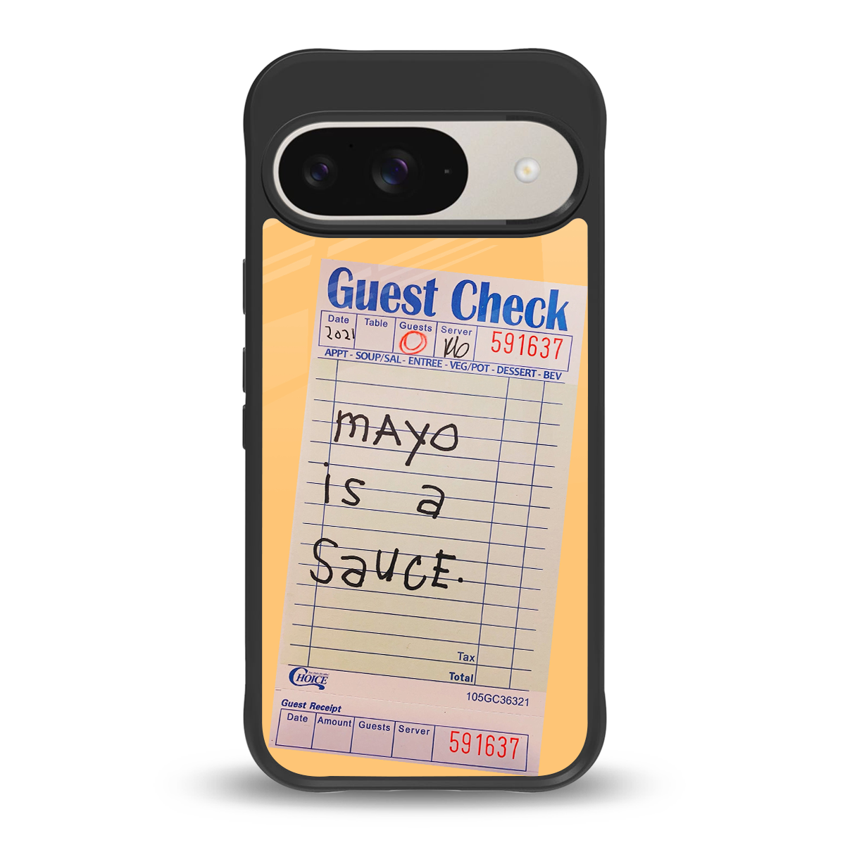 mayo is a sauce back phone cover | glass case for google pixel 9