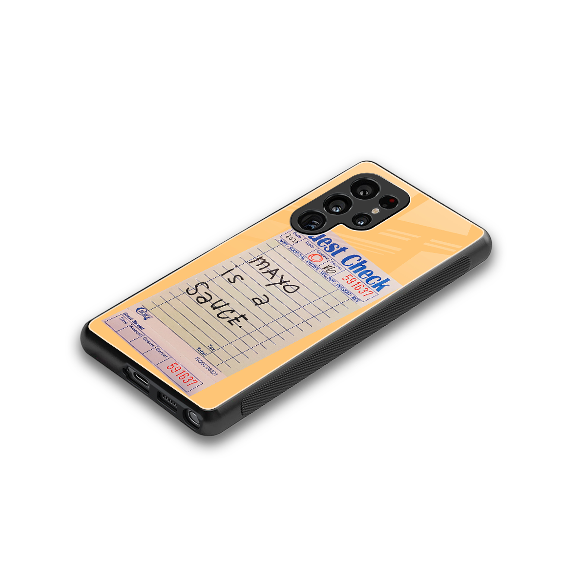 mayo is a sauce back phone cover | glass case for samsung galaxy s25 ultra