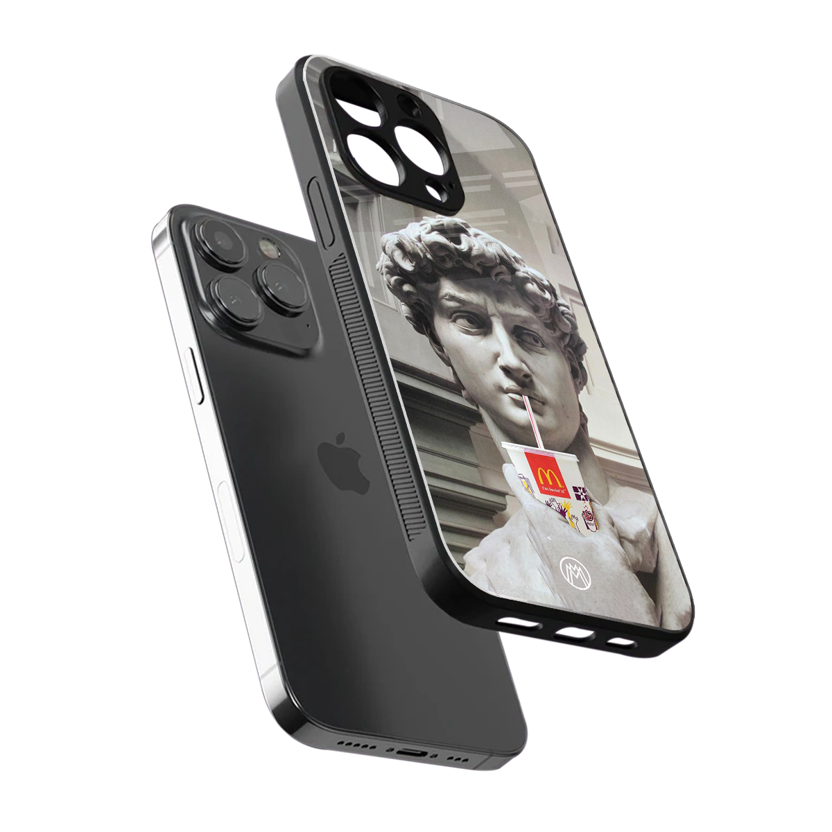 mc david back phone cover | glass case for iphone 14 pro max