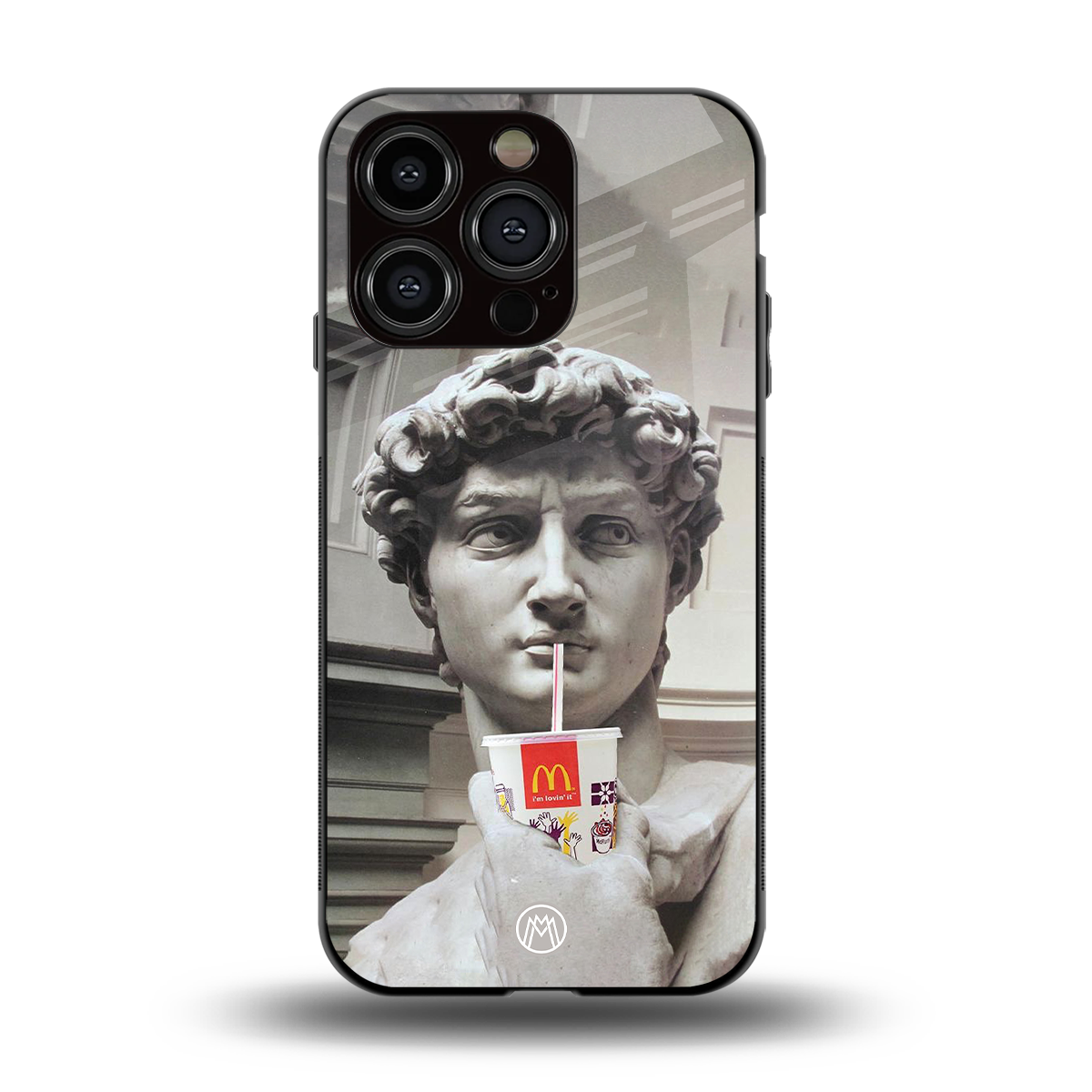 mc david back phone cover | glass case for iphone 14 pro