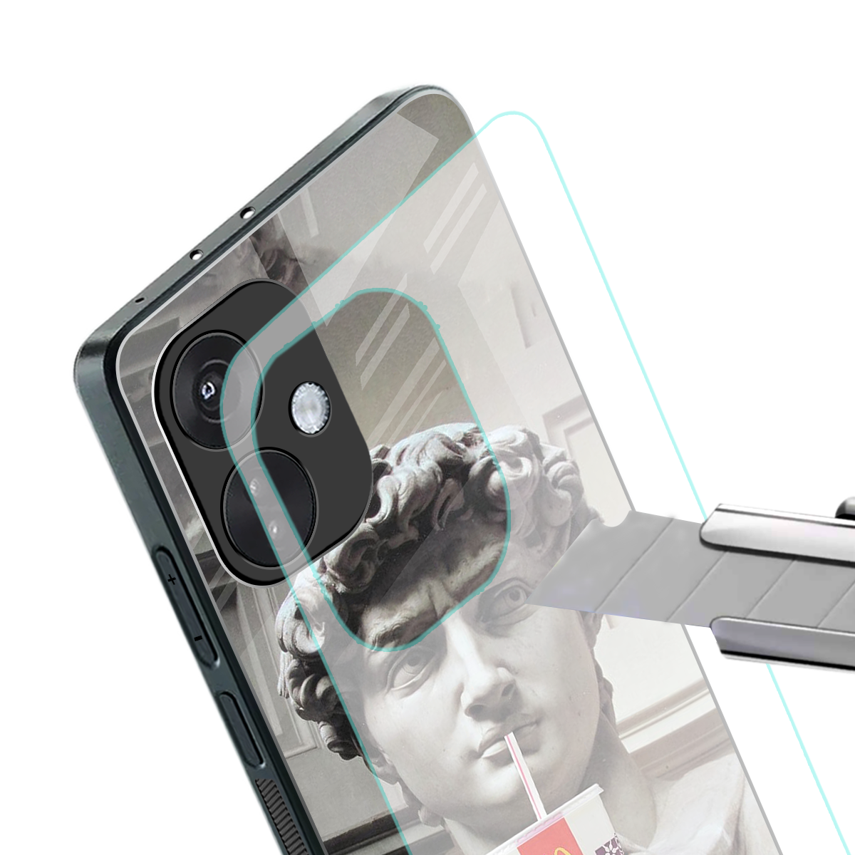 mc david back phone cover | glass case for oneplus nord ce 3