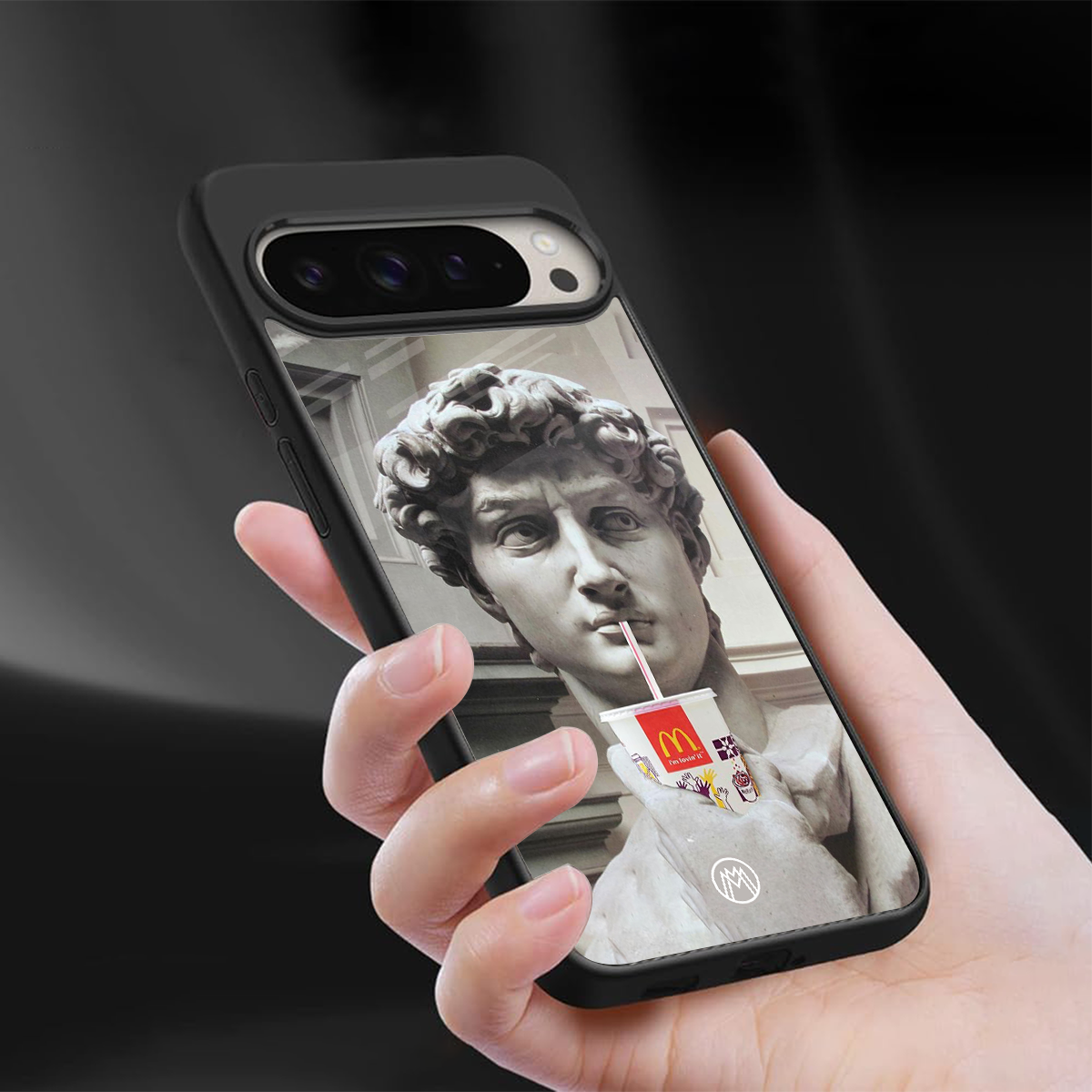 mc david back phone cover | glass case for google pixel 9 pro xl
