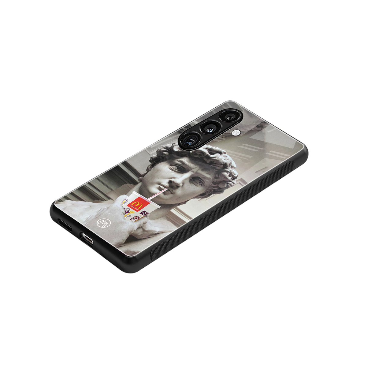 mc david back phone cover | glass case for samsung galaxy s23 plus