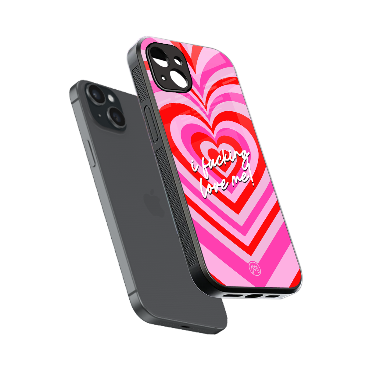 me first back phone cover | glass case for iphone 14 plus