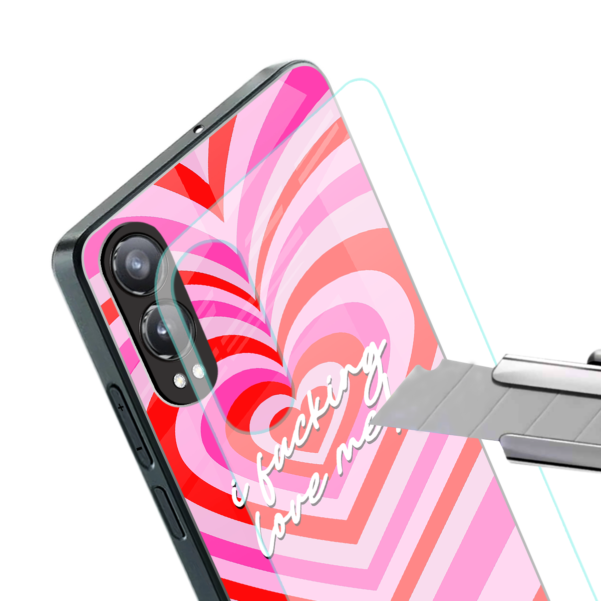 me first back phone cover | glass case for oneplus nord ce 4 lite