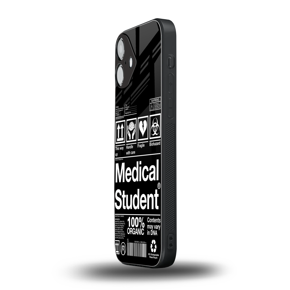 medical student back phone cover | glass case for iphone 16 plus