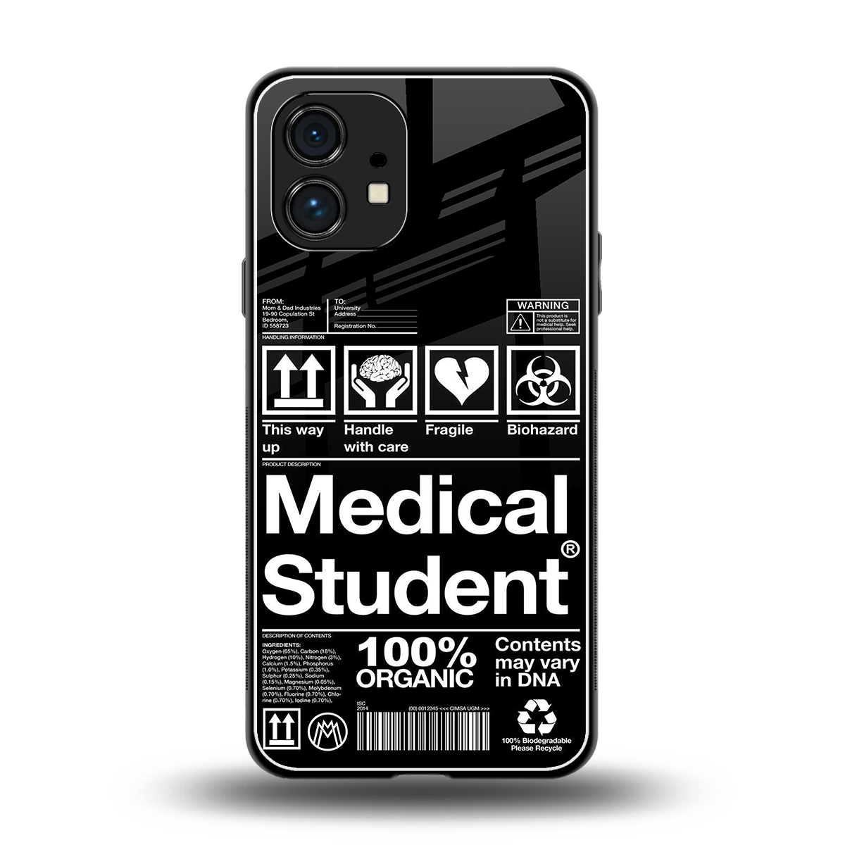 medical student back phone cover | glass case for nothing phone 1