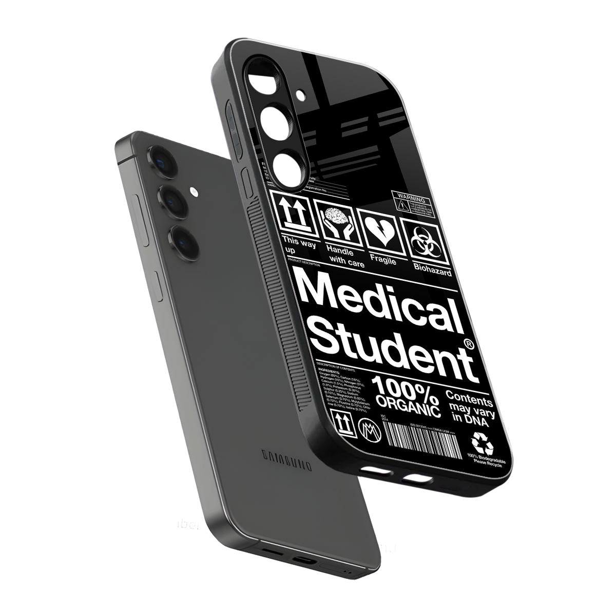 medical student back phone cover | glass case for samsung galaxy s24 fe