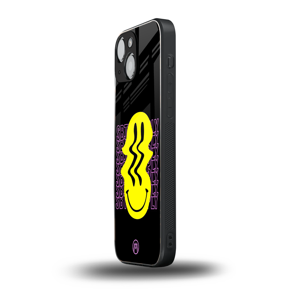 melt smile back phone cover | glass case for iphone 13 mini