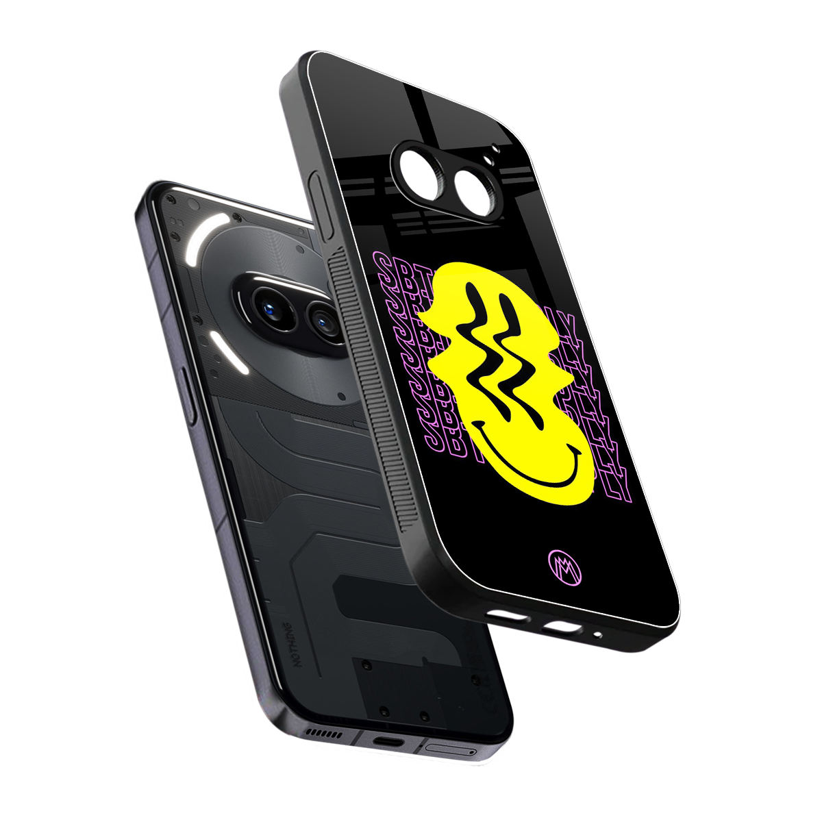 melt smile back phone cover | glass case for nothing phone 2a