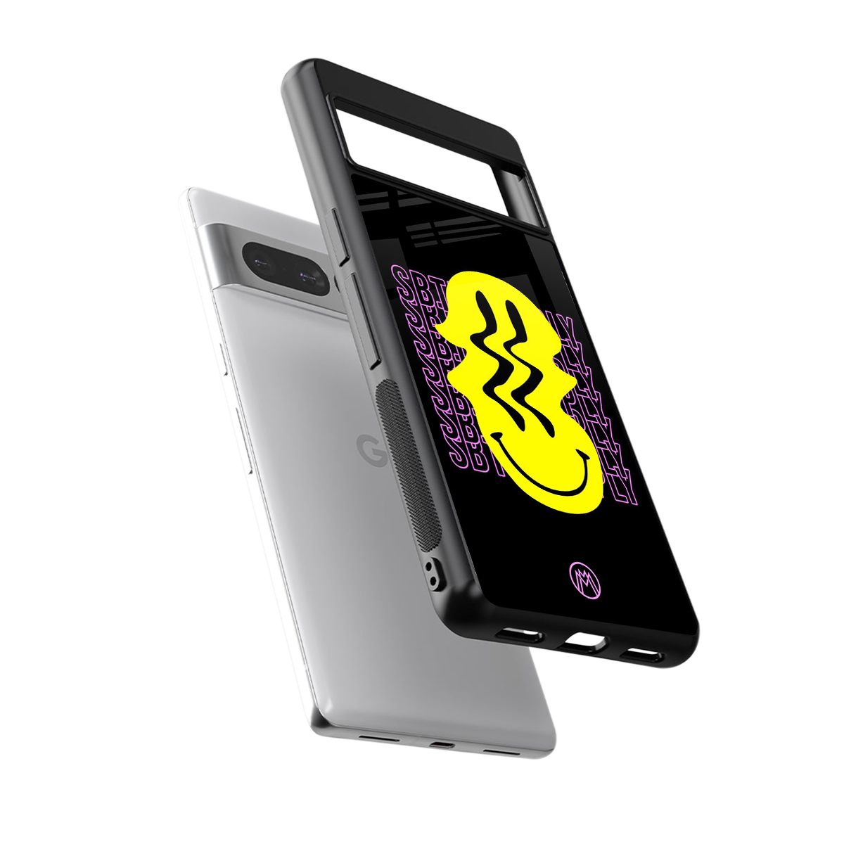 melt smile back phone cover | glass case for google pixel 7 pro