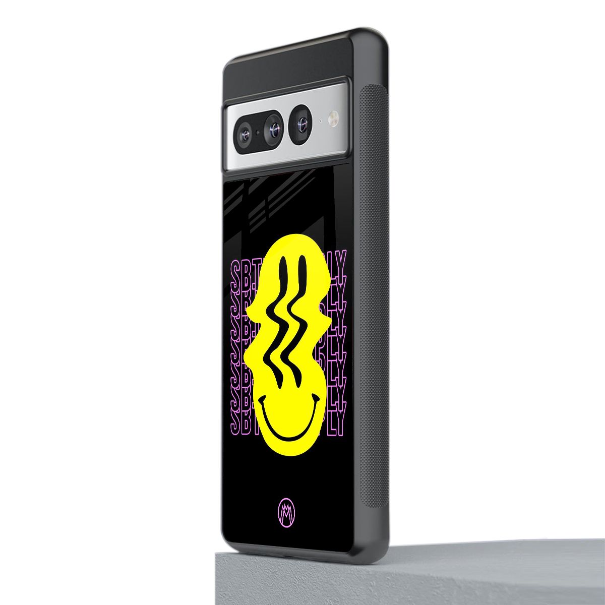 melt smile back phone cover | glass case for google pixel 7 pro