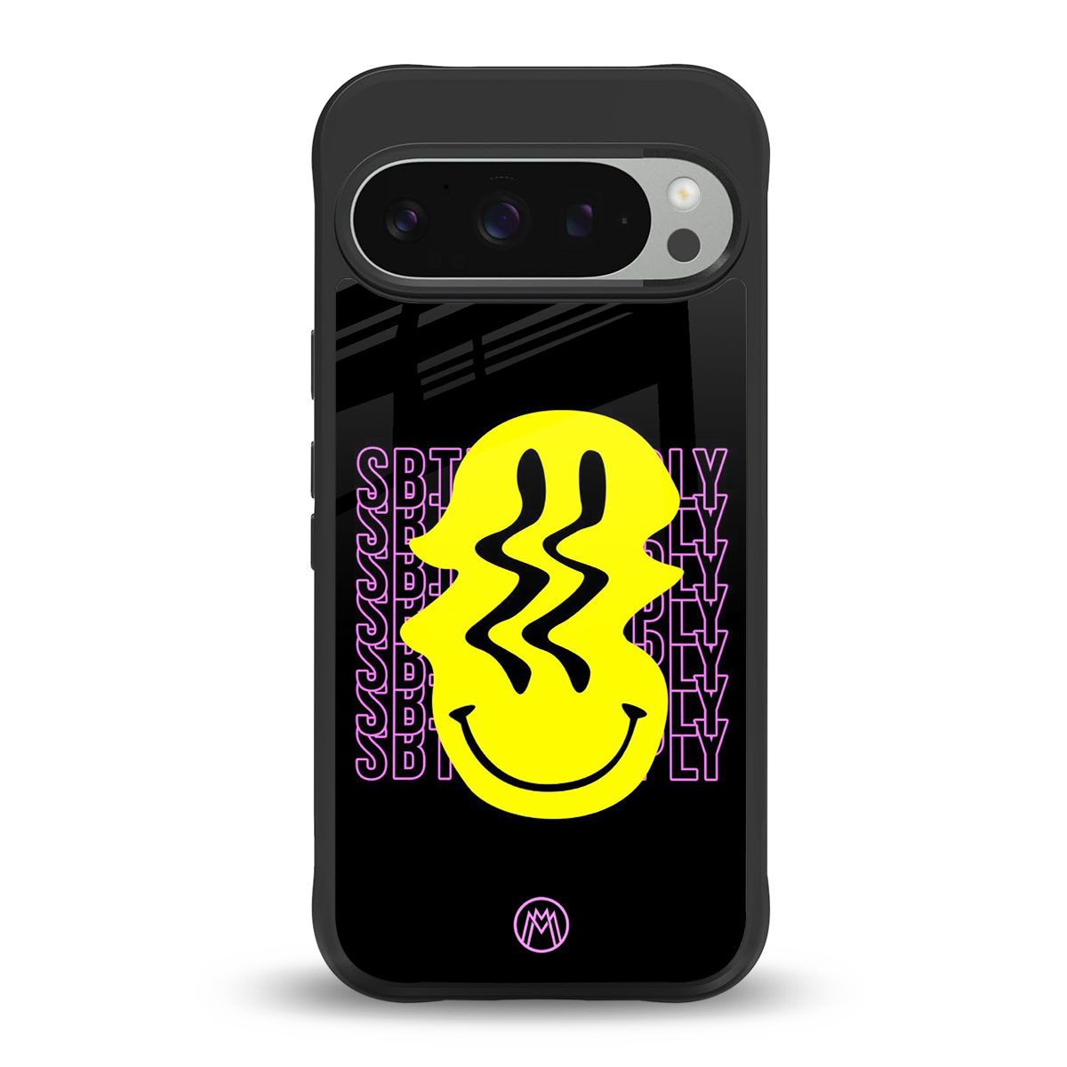 melt smile back phone cover | glass case for google pixel 9 pro