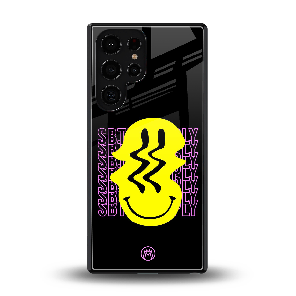 melt smile back phone cover | glass case for samsung galaxy s25 ultra