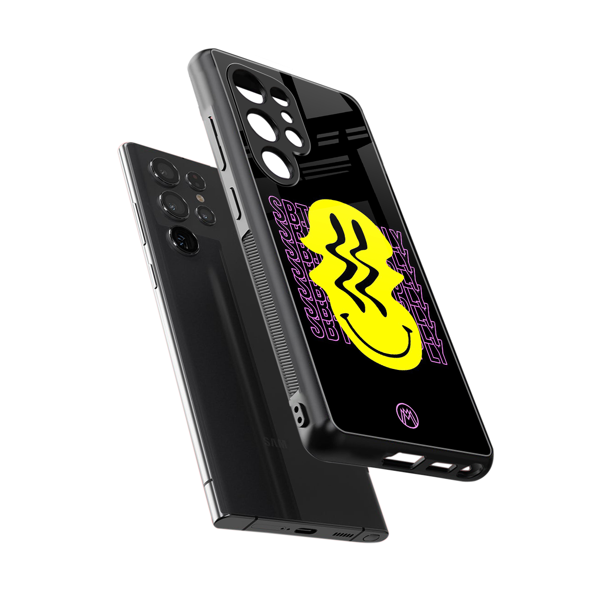 melt smile back phone cover | glass case for samsung galaxy s25 ultra