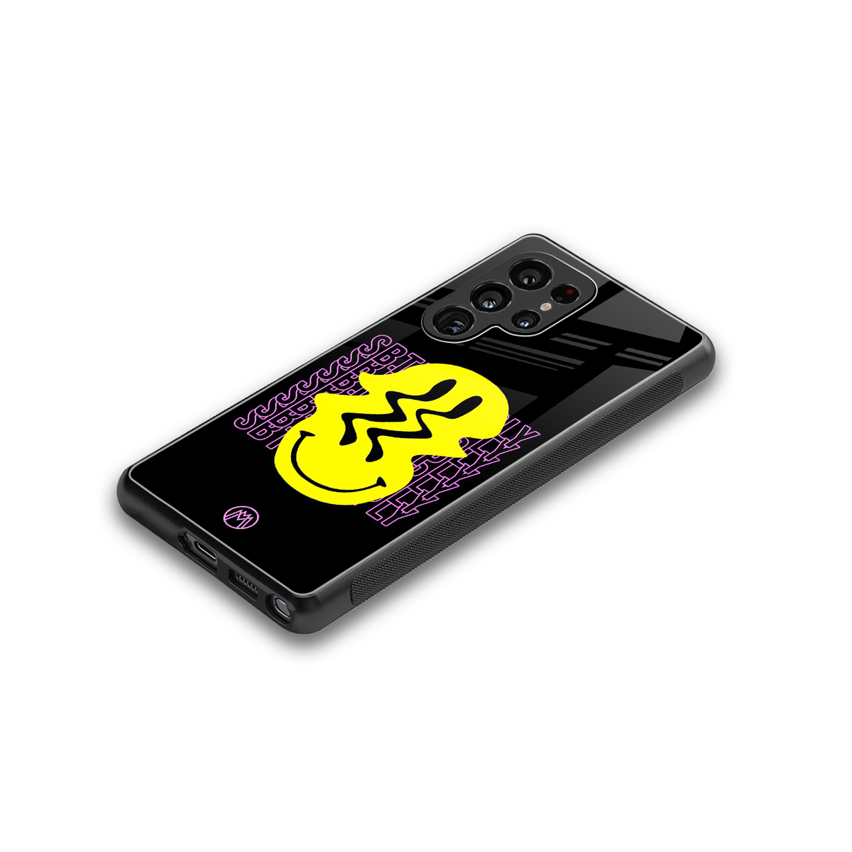 melt smile back phone cover | glass case for samsung galaxy s25 ultra