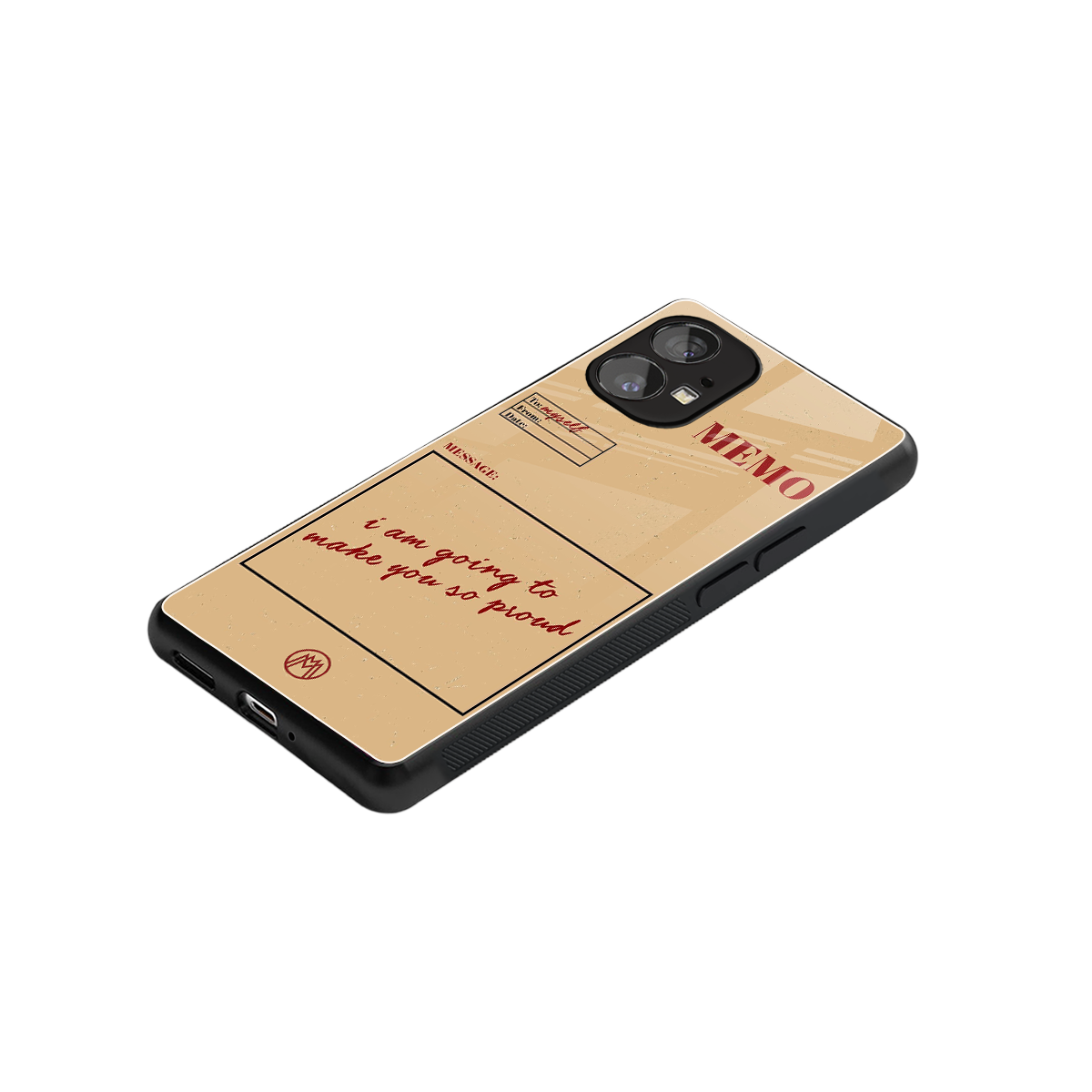 memo back phone cover | glass case for nothing phone 1