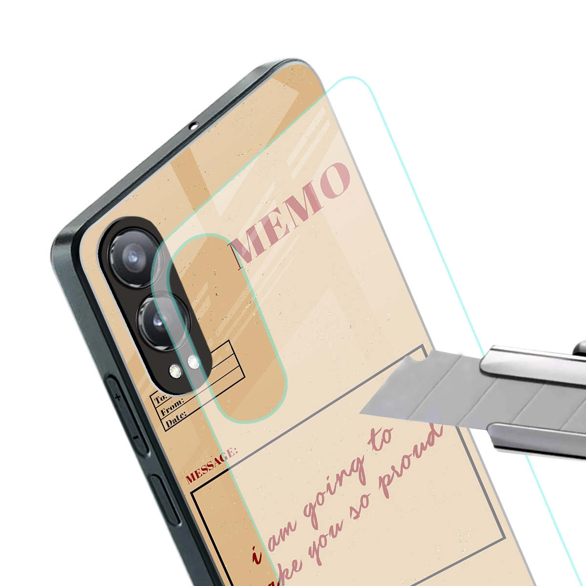 memo back phone cover | glass case for oneplus nord ce 4 lite