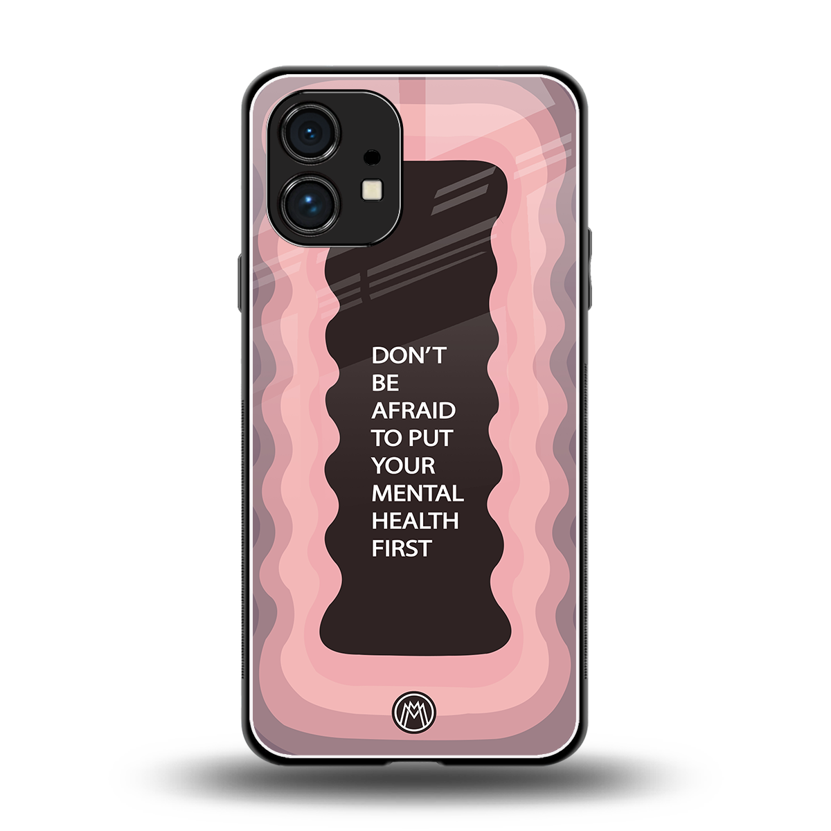 mental health first back phone cover | glass case for nothing phone 1
