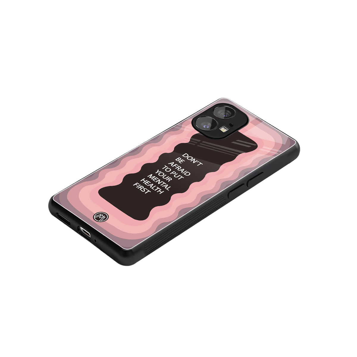 mental health first back phone cover | glass case for nothing phone 1