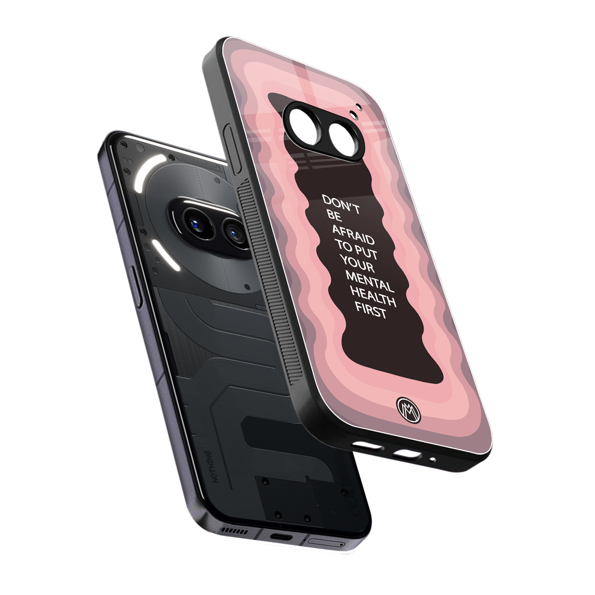 mental health first back phone cover | glass case for nothing phone 2a