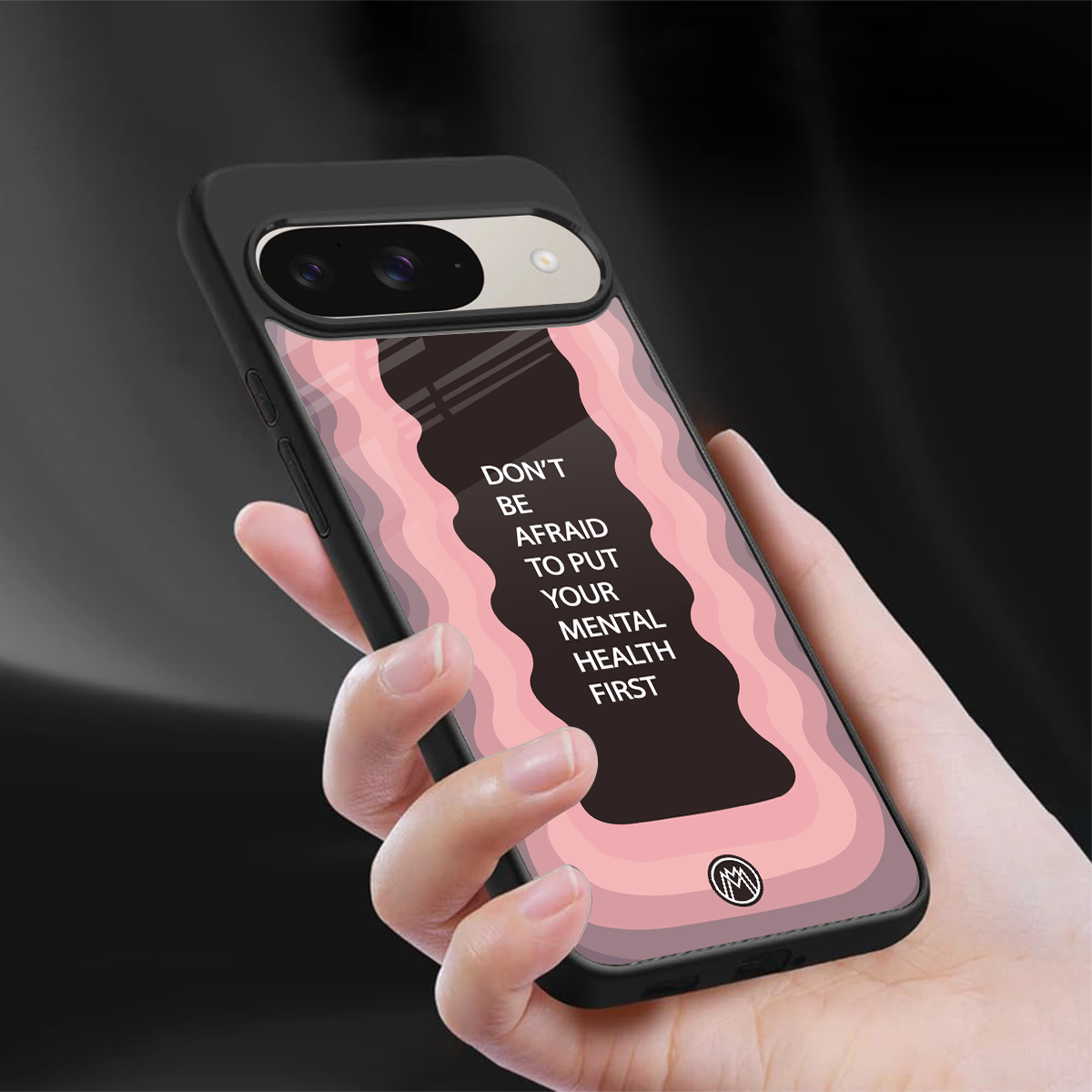 mental health first back phone cover | glass case for google pixel 9