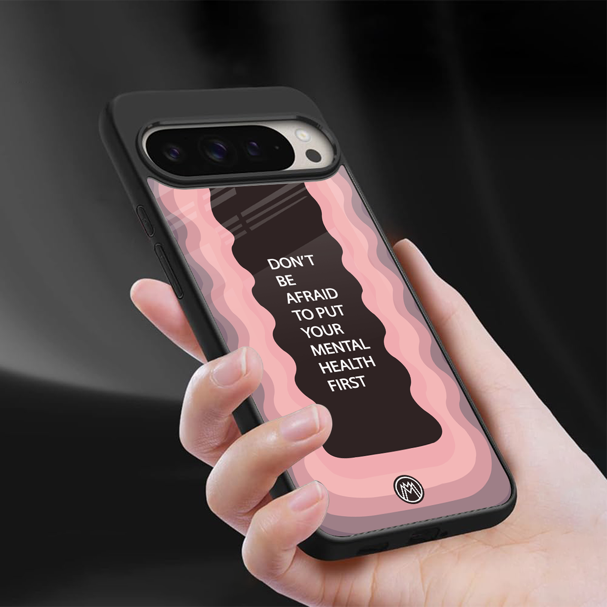 mental health first back phone cover | glass case for google pixel 9 pro