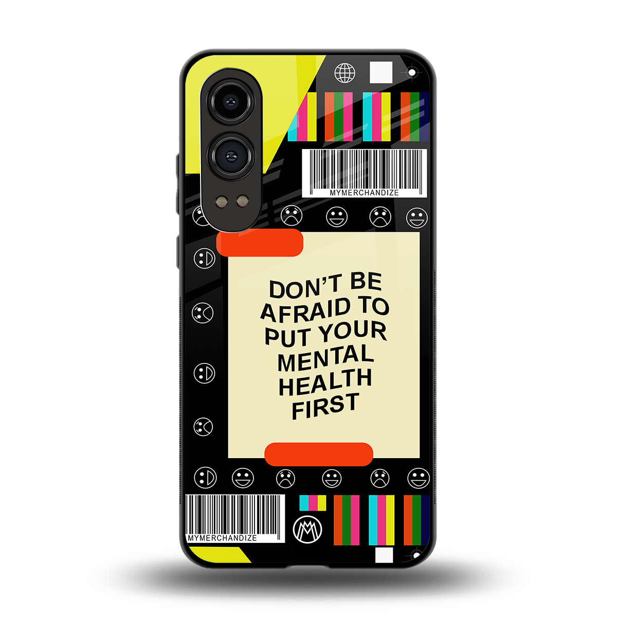 mental health back phone cover | glass case for oneplus nord ce 4 lite