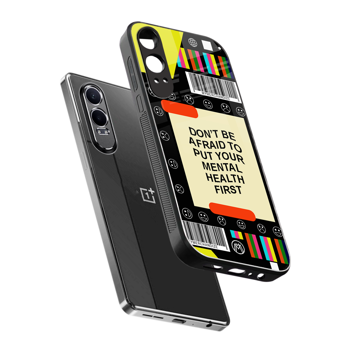 mental health back phone cover | glass case for oneplus nord ce 4 lite
