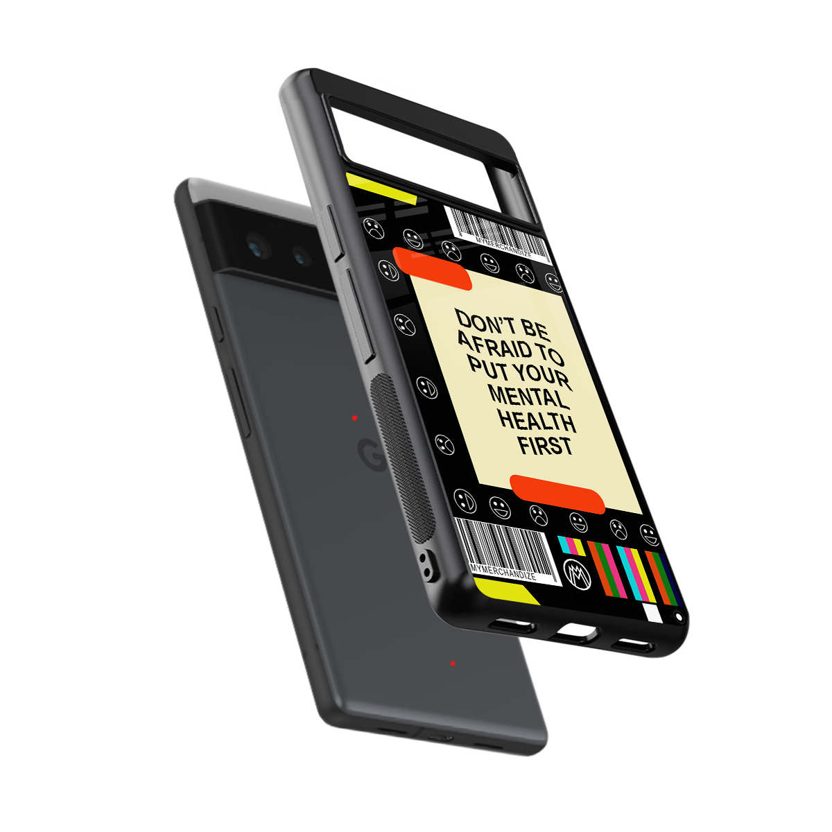 mental health back phone cover | glass case for Google Pixel 6A