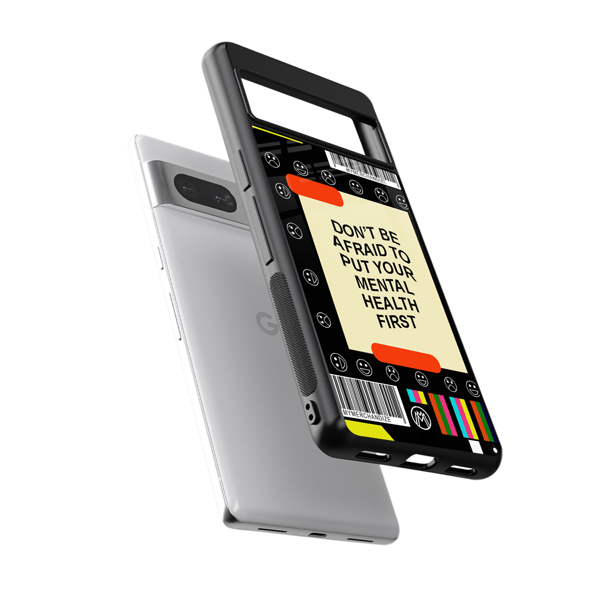 mental health back phone cover | glass case for Google Pixel 7