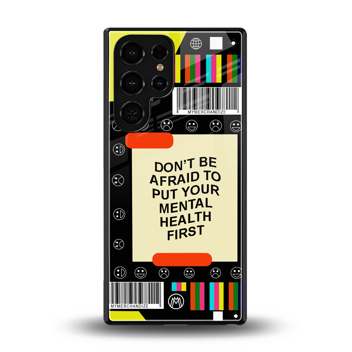 mental health back phone cover | glass case for samsung galaxy s25 ultra