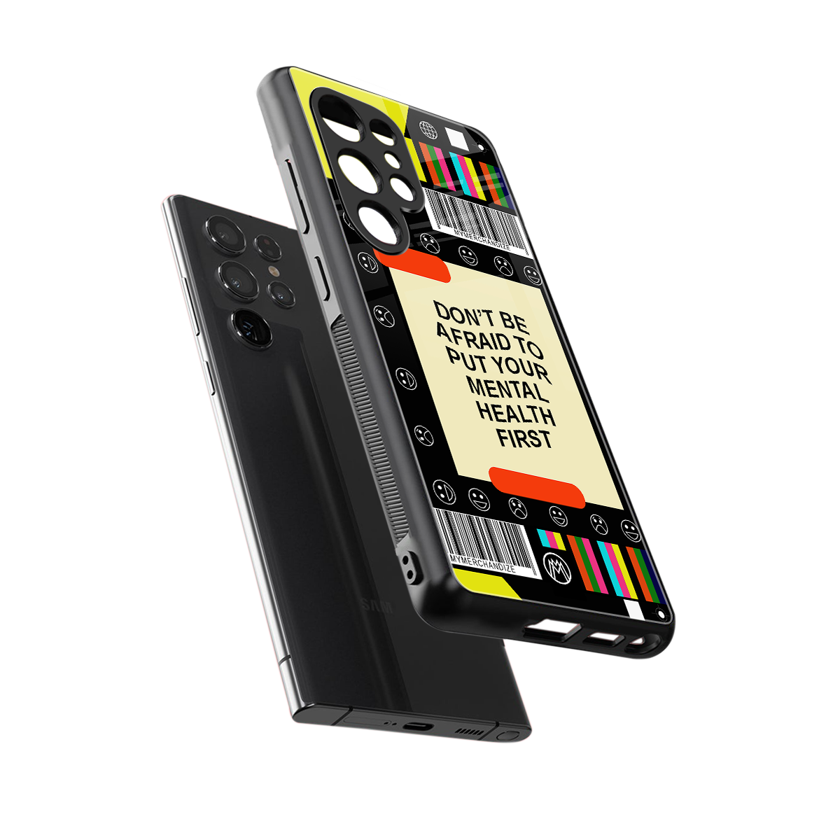 mental health back phone cover | glass case for samsung galaxy s25 ultra
