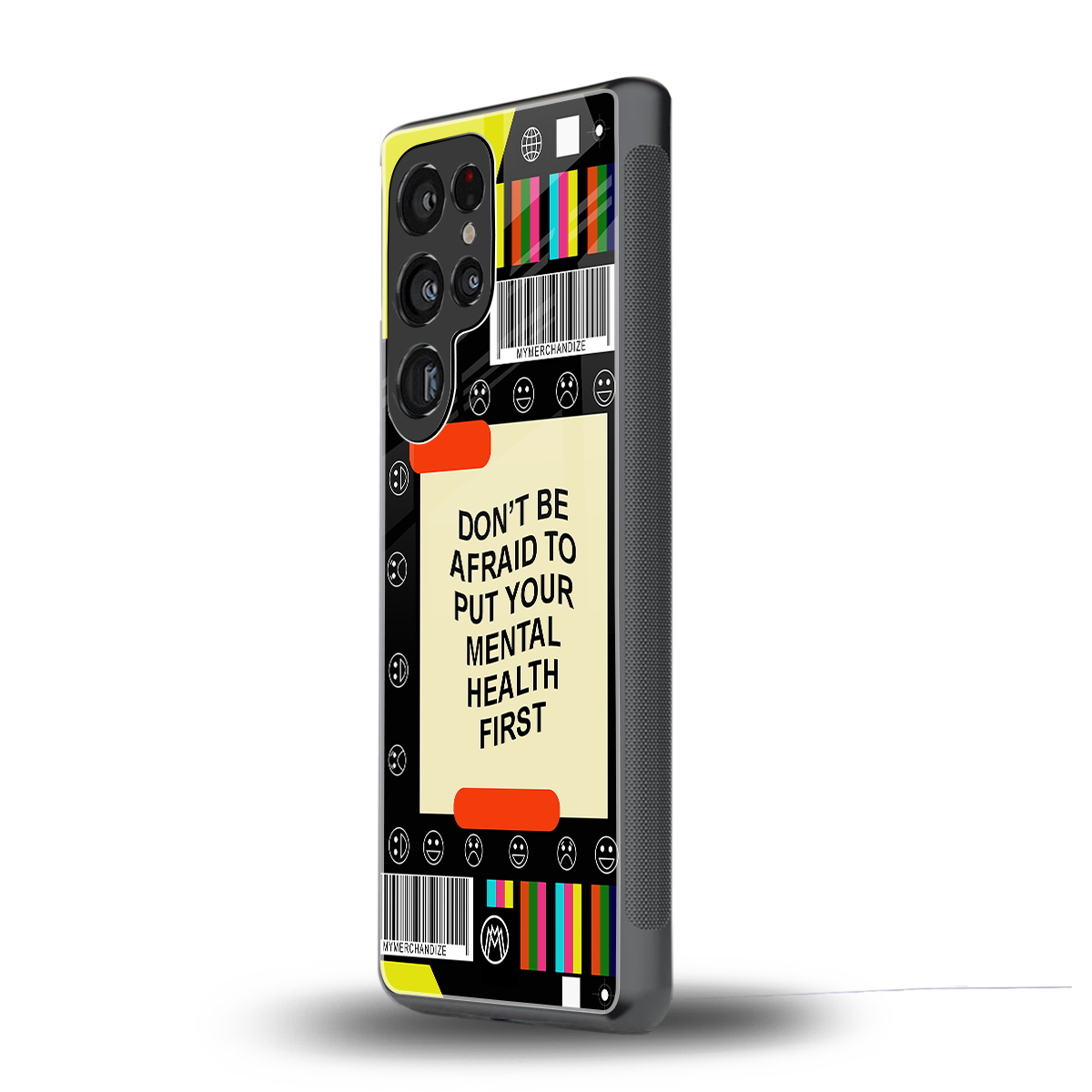 mental health back phone cover | glass case for samsung galaxy s25 ultra