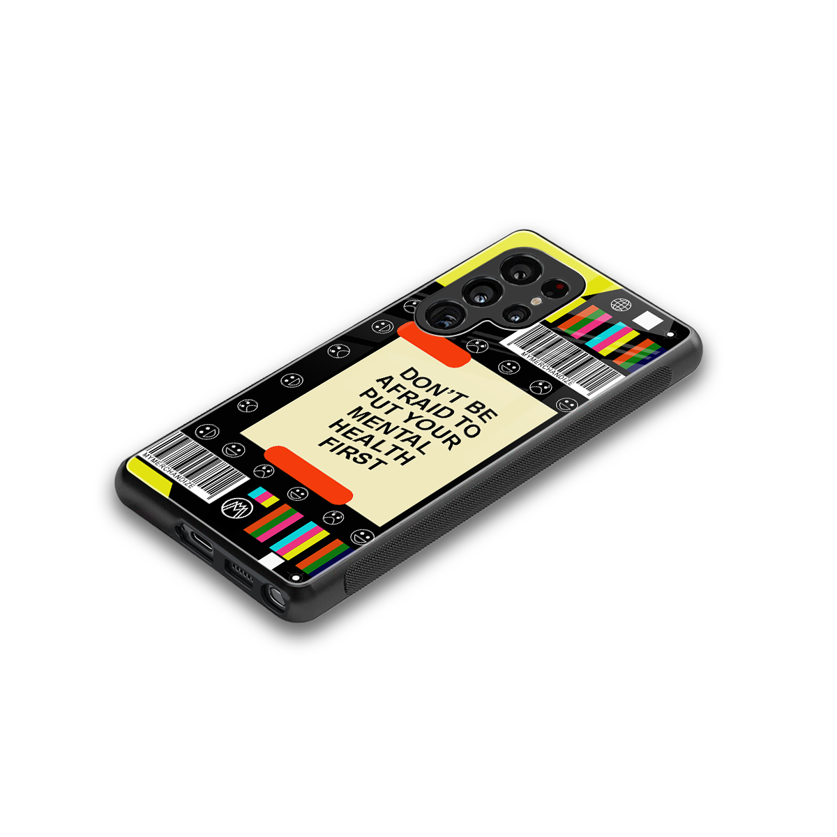 mental health back phone cover | glass case for samsung galaxy s25 ultra
