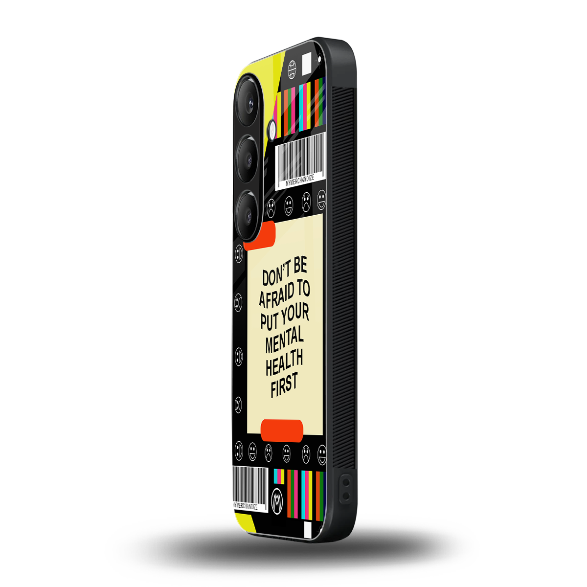 mental health back phone cover | glass case for samsung galaxy s23 plus