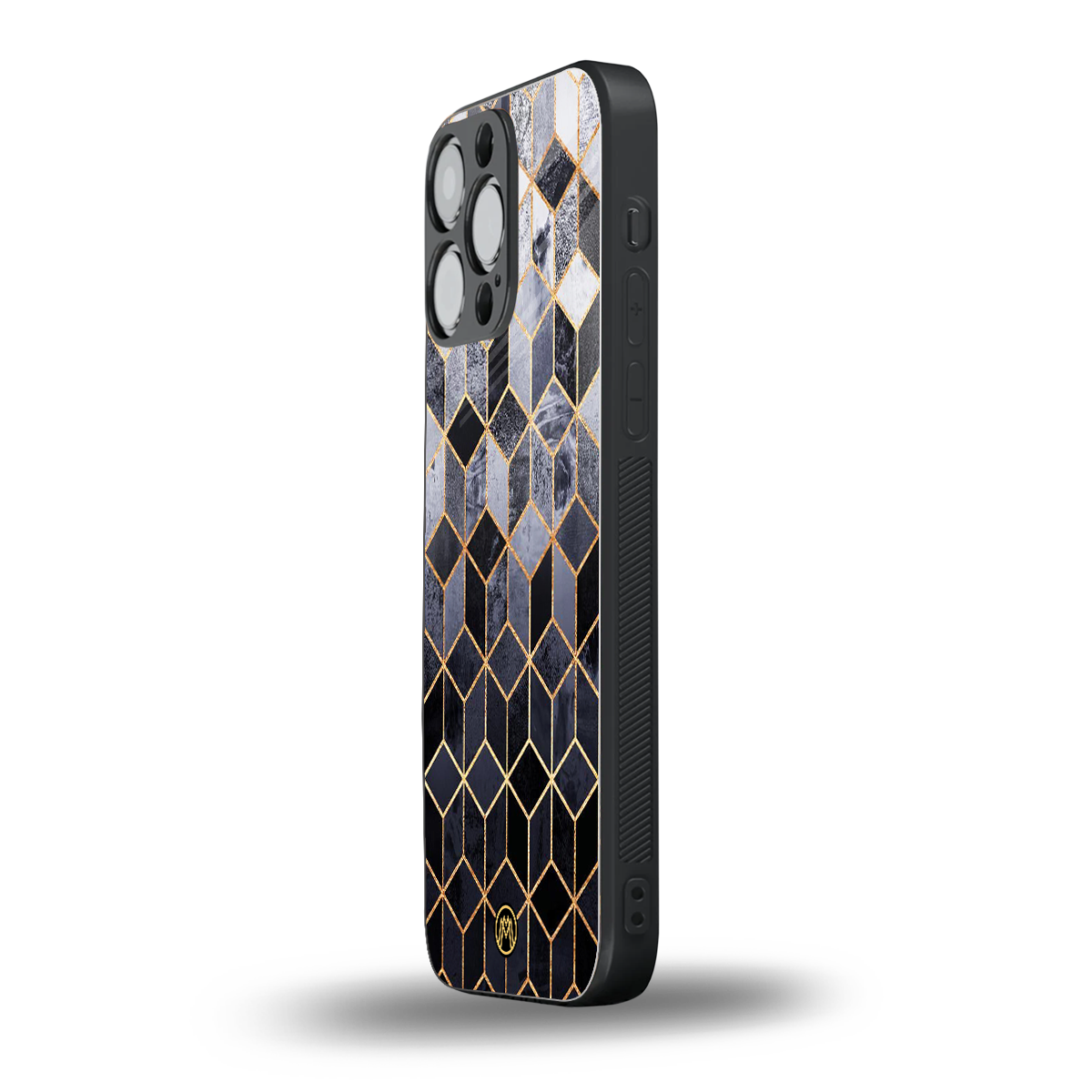 mermaid skin grey edition back phone cover | glass case for iphone 14 pro max