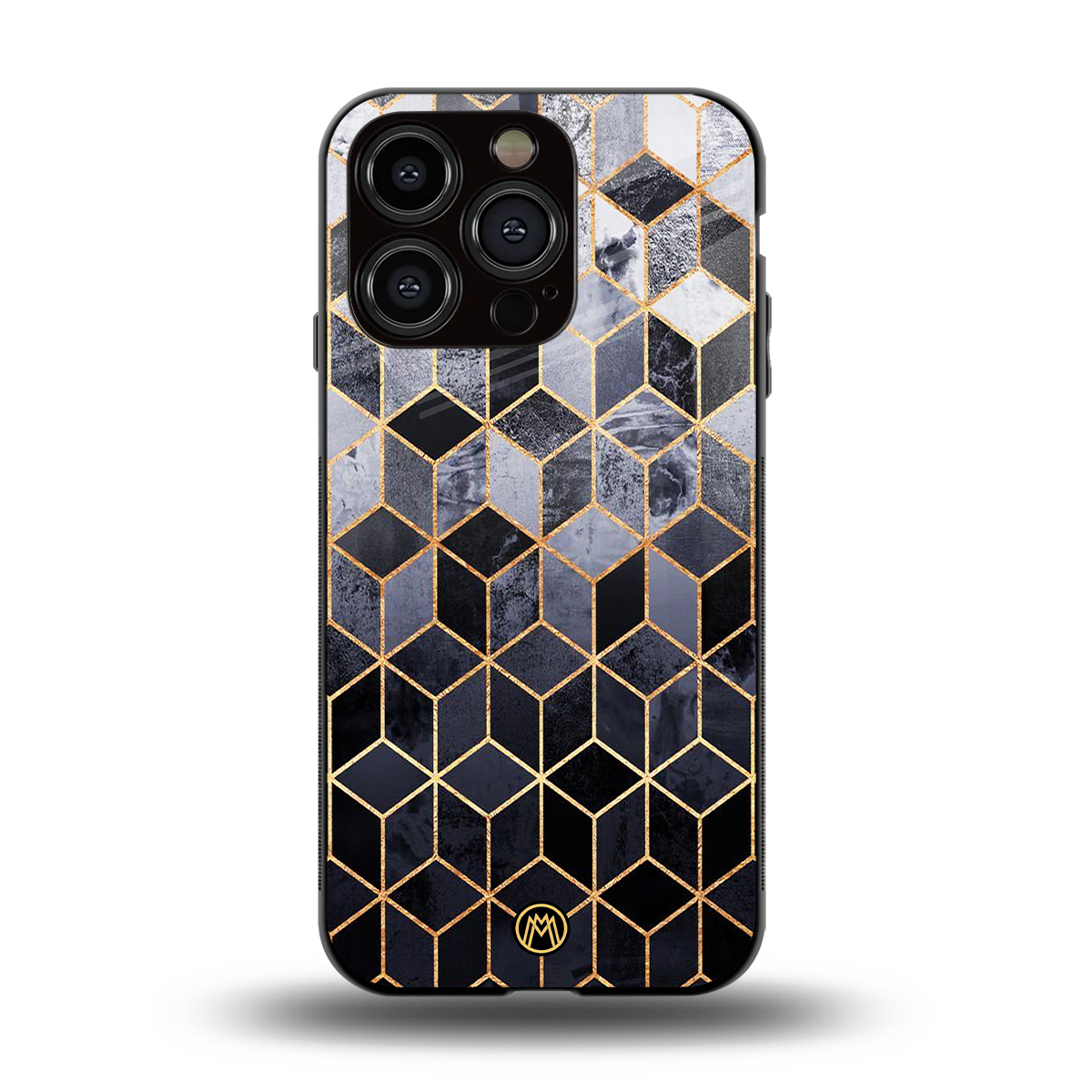 mermaid skin grey edition back phone cover | glass case for iphone 14 pro