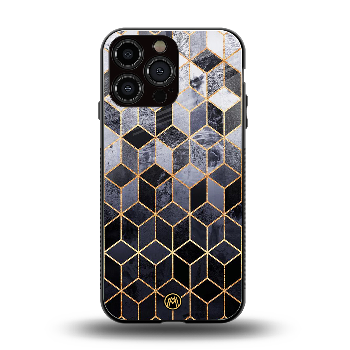 mermaid skin grey edition back phone cover | glass case for iphone 16 pro max