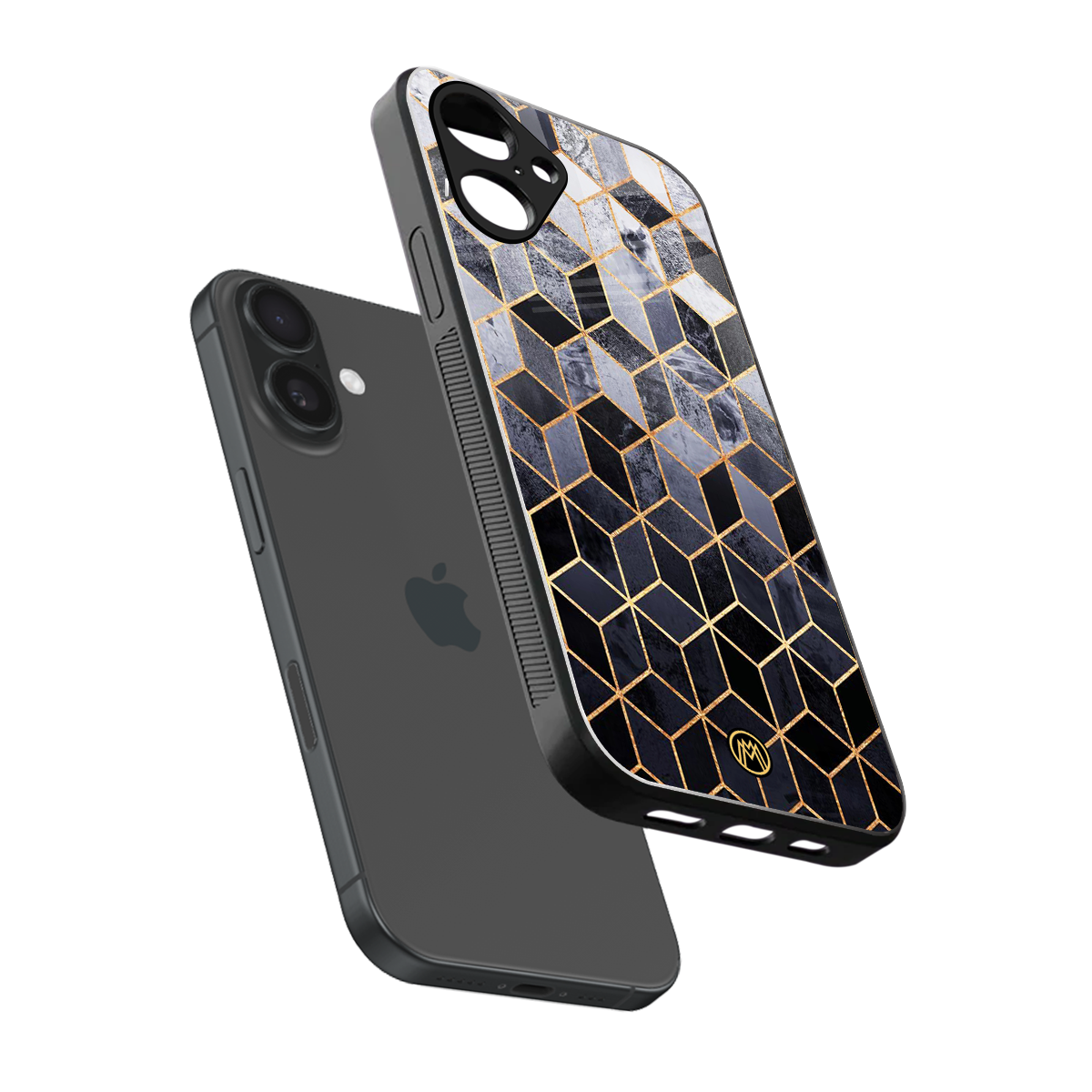 mermaid skin grey edition back phone cover | glass case for iphone 16