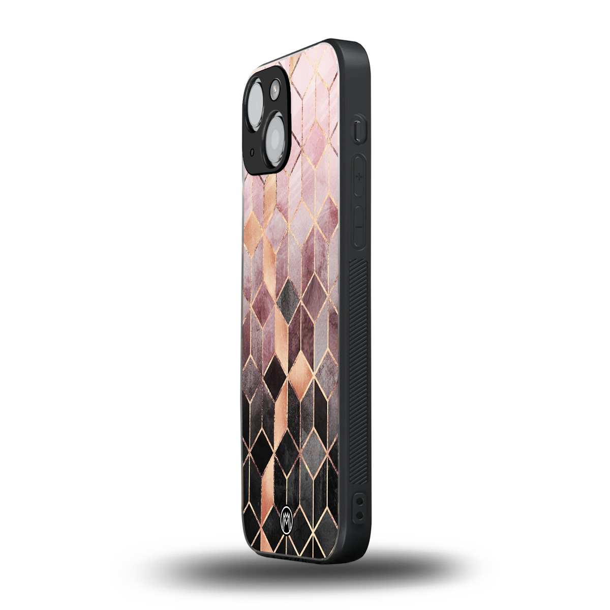 mermaid skin pink edition back phone cover | glass case for iphone 13 mini